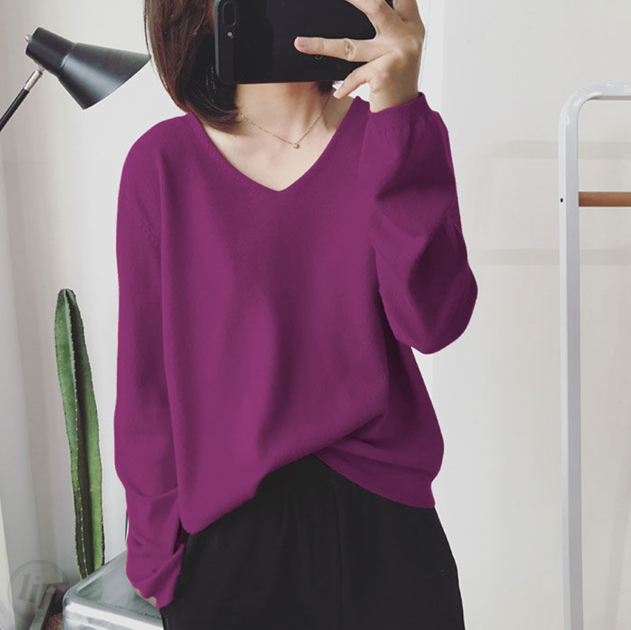 紫色/長袖